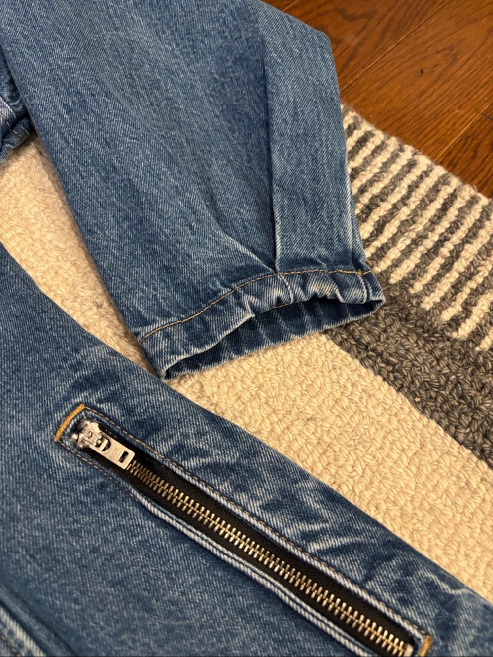 Etica Blue Denim Longline Jacket Medium NWOT - Picture 11 of 13